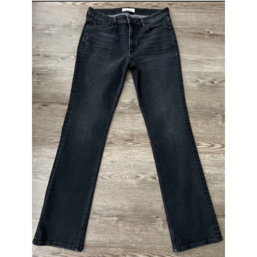 Lafayette 148 Mercer Jeans Womens 31 Black Slim Bootcut Stretch Designer Denim